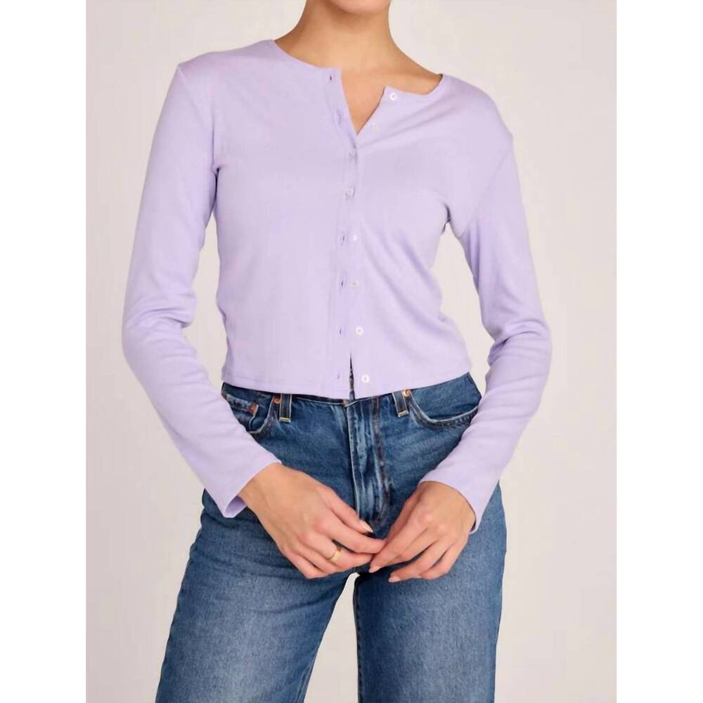 NEW SUNDAY RITUAL elise cardigan in lavender